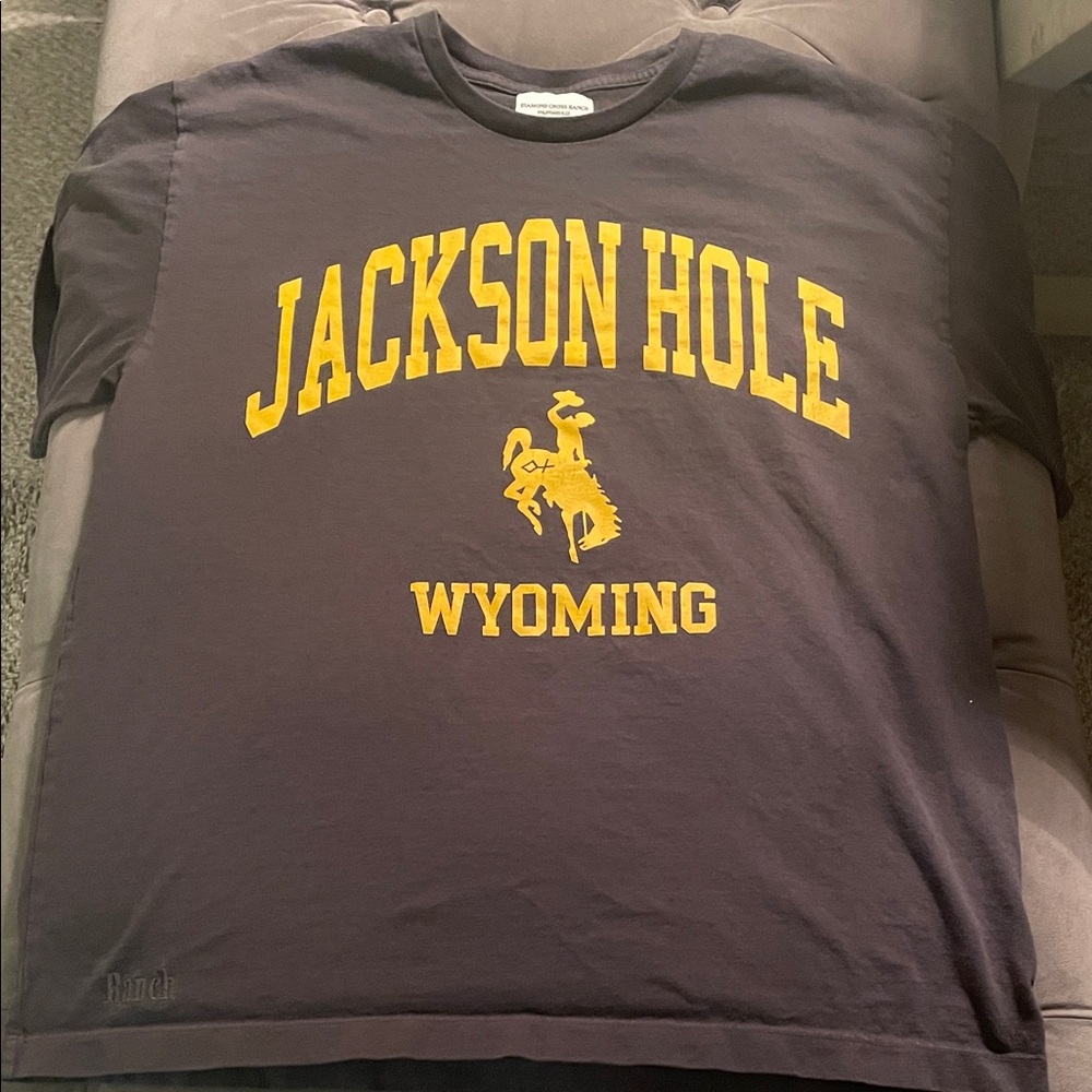 Jackson Hole Wyoming Graphic Tee - Black M